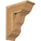 Ekena Millwork Funston Traditional Rough Sawn Bracket w/ Offset Brace, Western Red Cedar, 8"W x 18"D x 22"H BKT0806X18X22FST01RWR - alternate 1